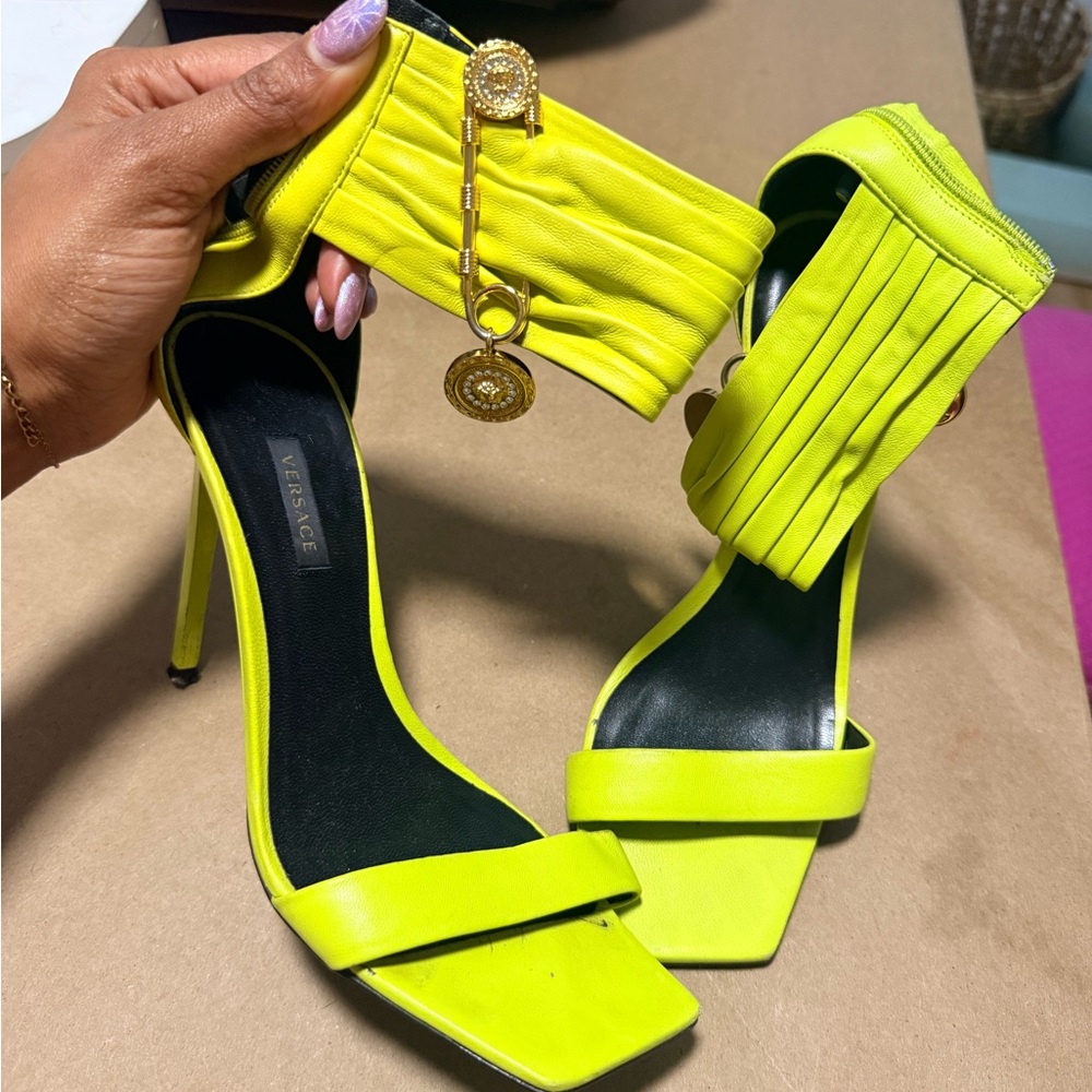 Versace Neon Yellow Women's Heels